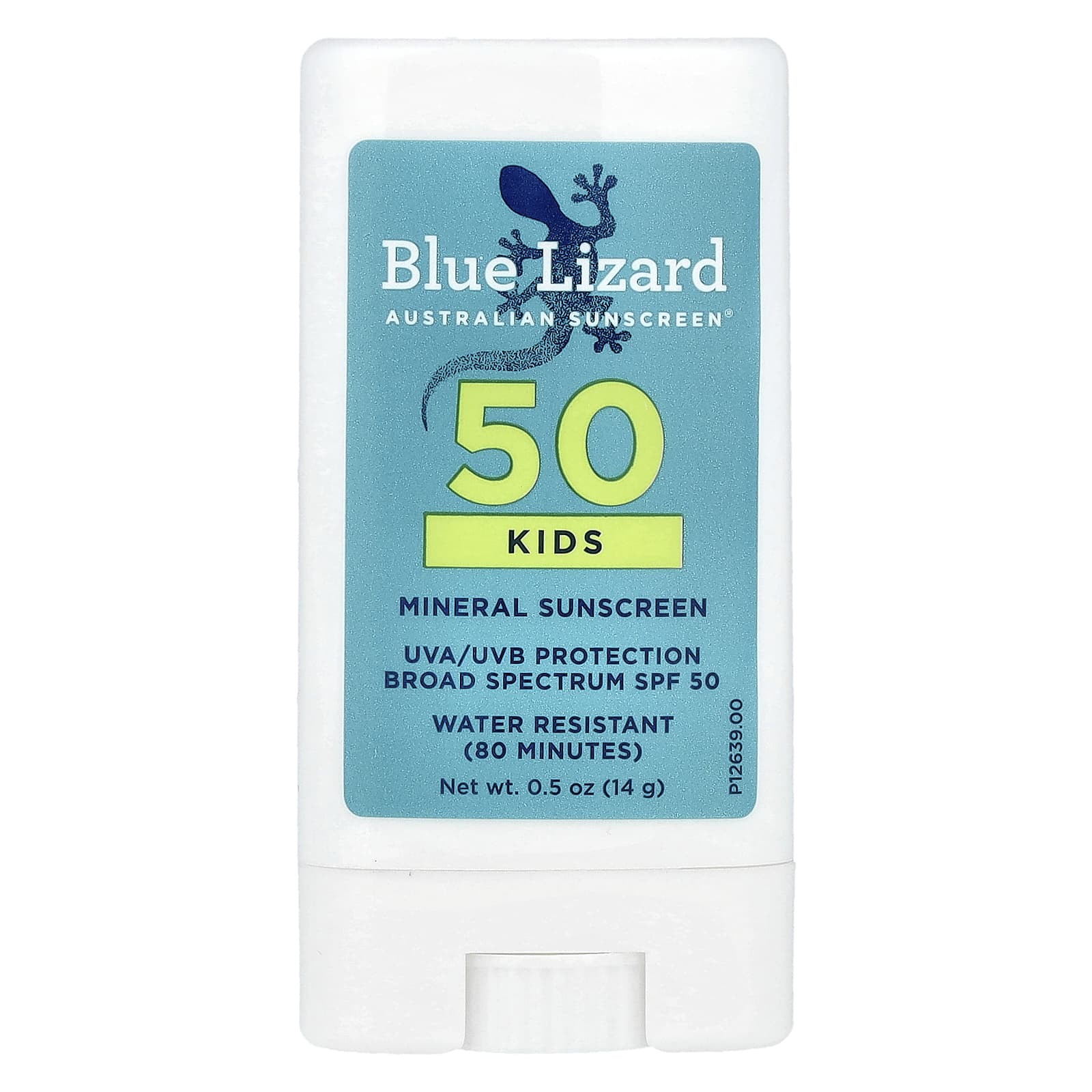 Blue Lizard Australian Sunscreen, Минеральное солнцезащитное средство-стик для детей, SPF 50+, 14 г 