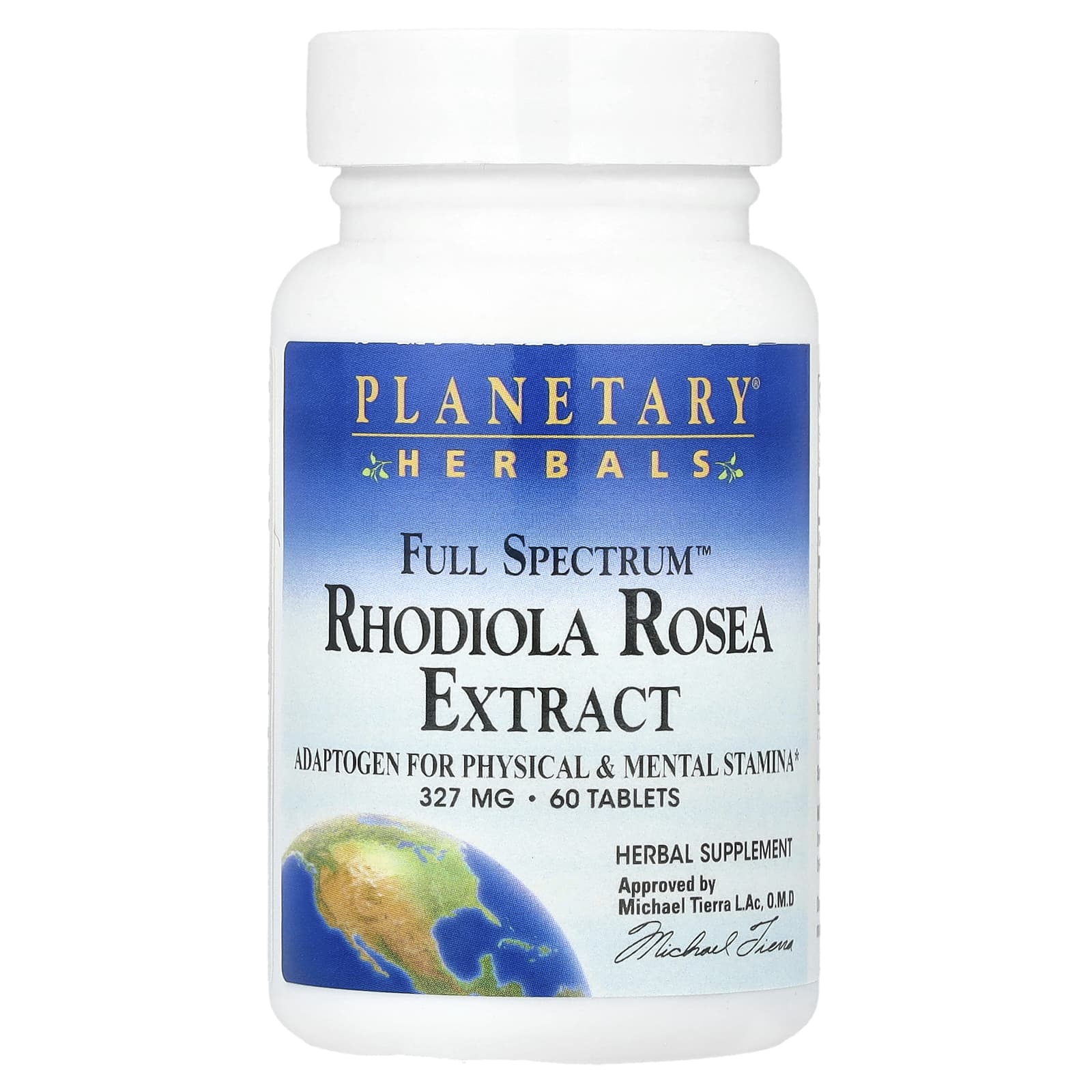 Planetary Herbals, Full Spectrum™, экстракт родиолы розовой (Rhodiola rosea), 60 таблеток (327 мг в 