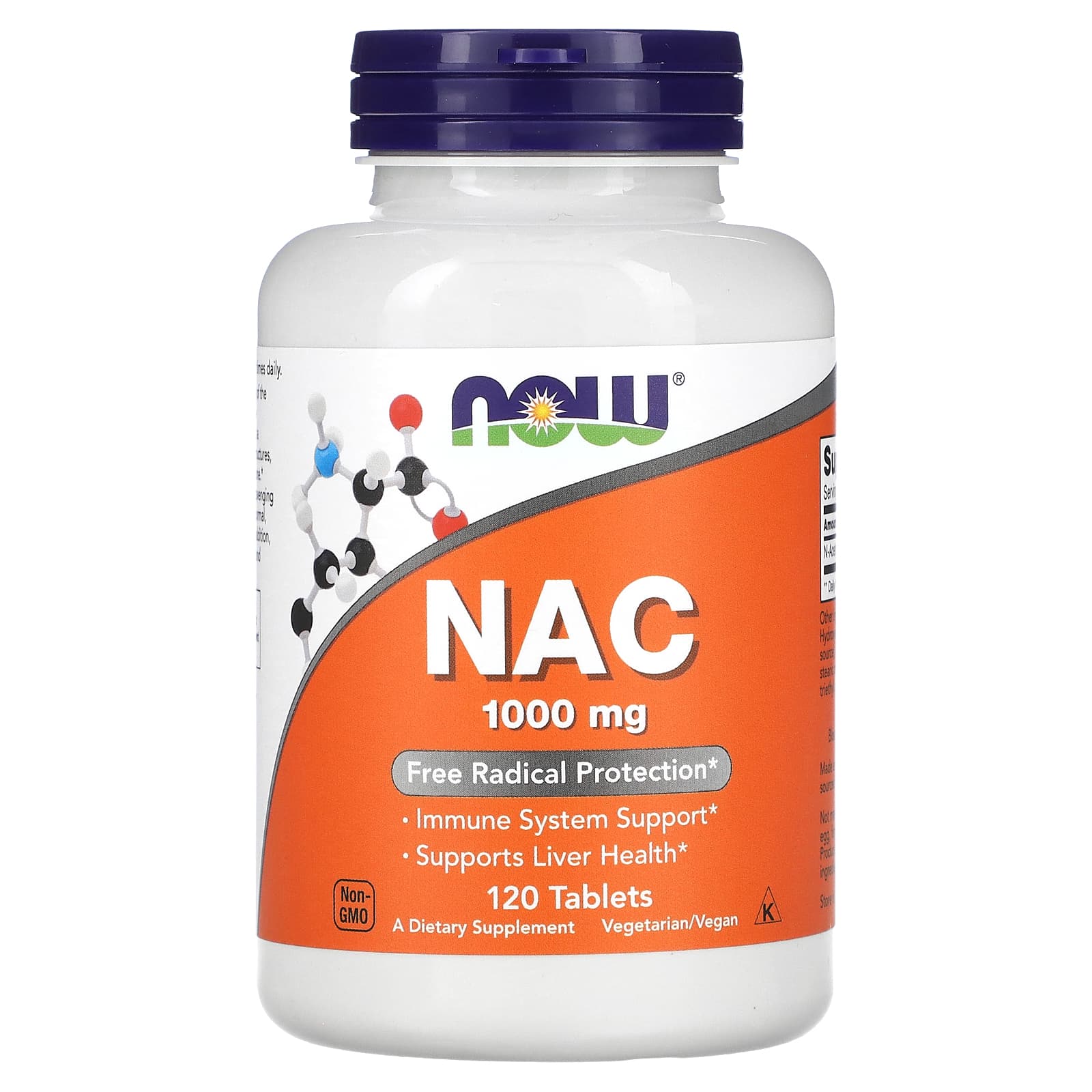 NOW Foods NAC 1000 мг 120 таблеток