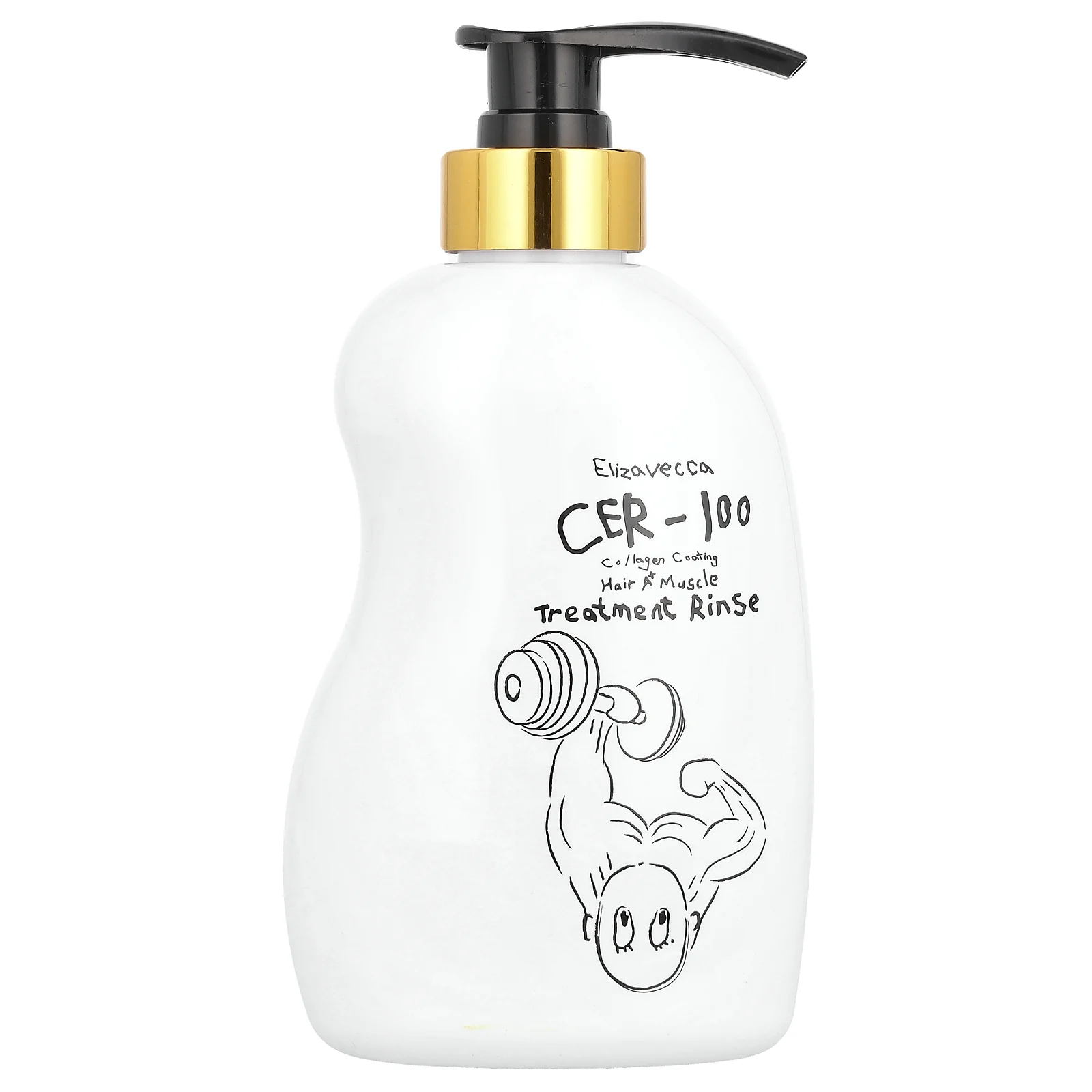 Elizavecca, CER-100 Collagen Coating Hair A + Muscle Treatment Rinse, 500 мл (16,9 жидк. унц.)