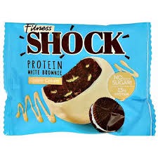 Fitnes SHOCK Брауни в белом шоколаде 50 грамм
