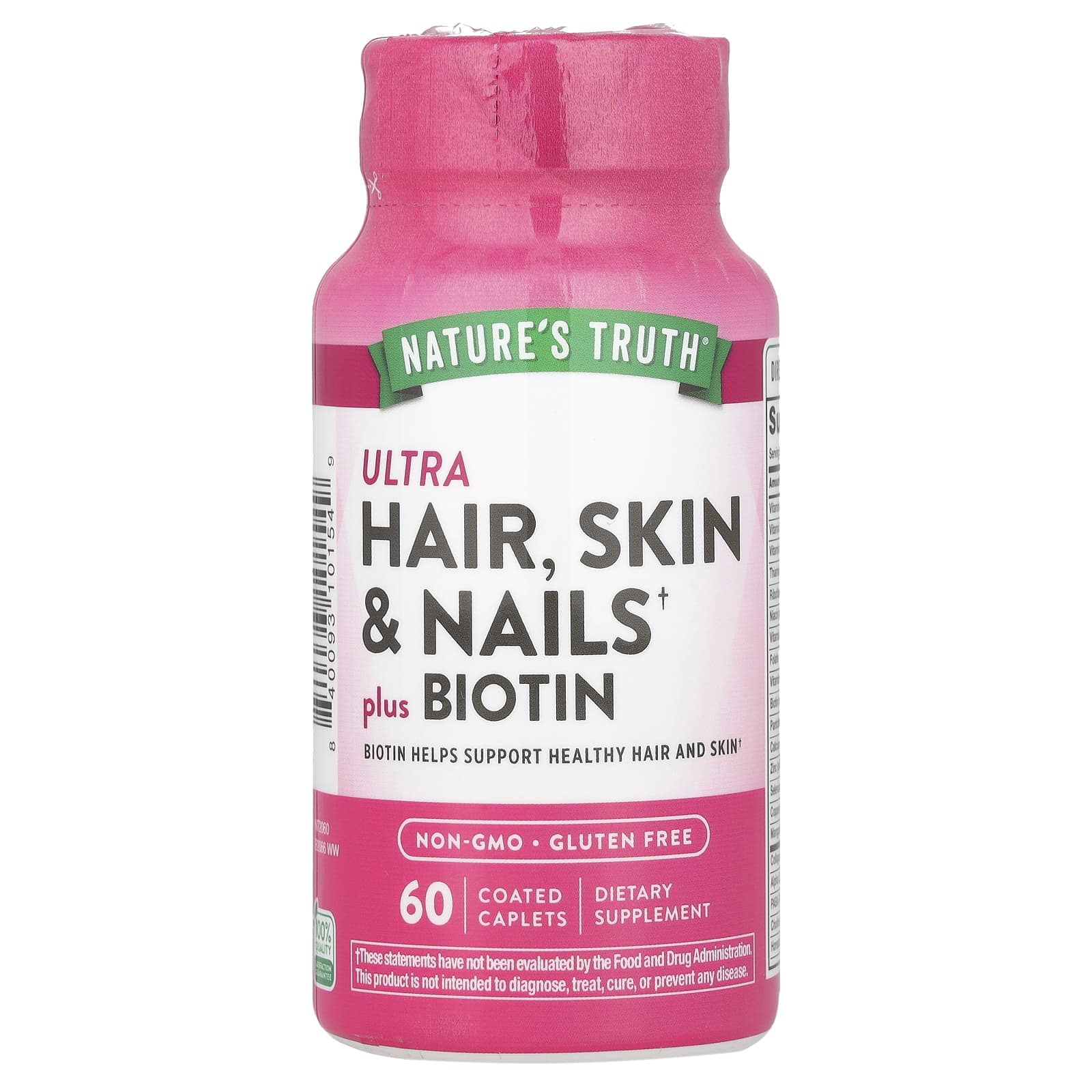 Nature's Truth, Ultra Hair, Skin & Nails плюс биотин, 60 капсул в оболочке