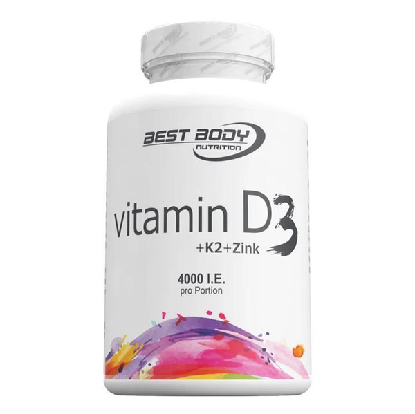 Best Body Vitamin D3 + K2 + Zink 80 tab
