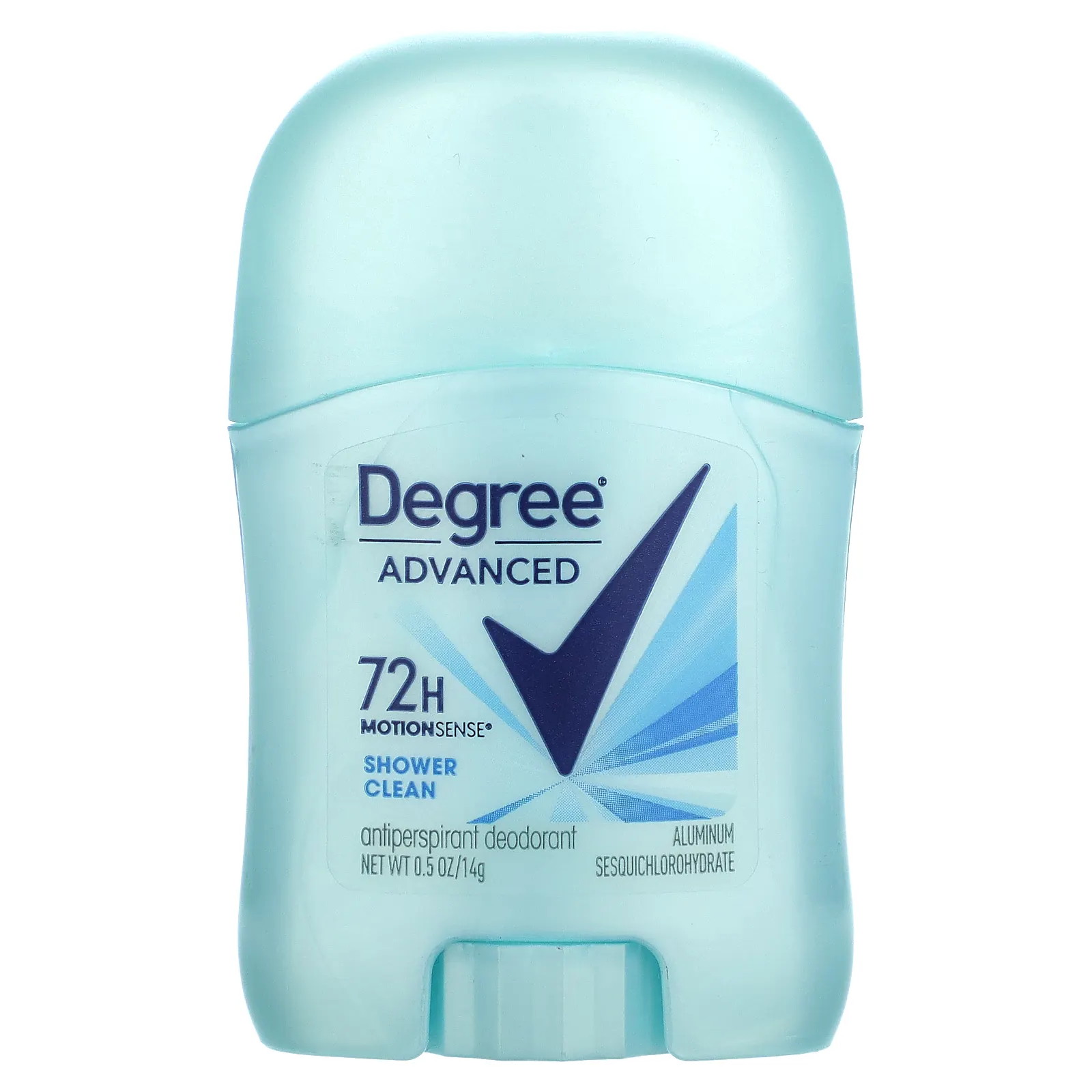 Degree, Advanced, MotionSense, 72 часа, дезодорант-антиперспирант, очищение для душа, 14 г (0,5 унци