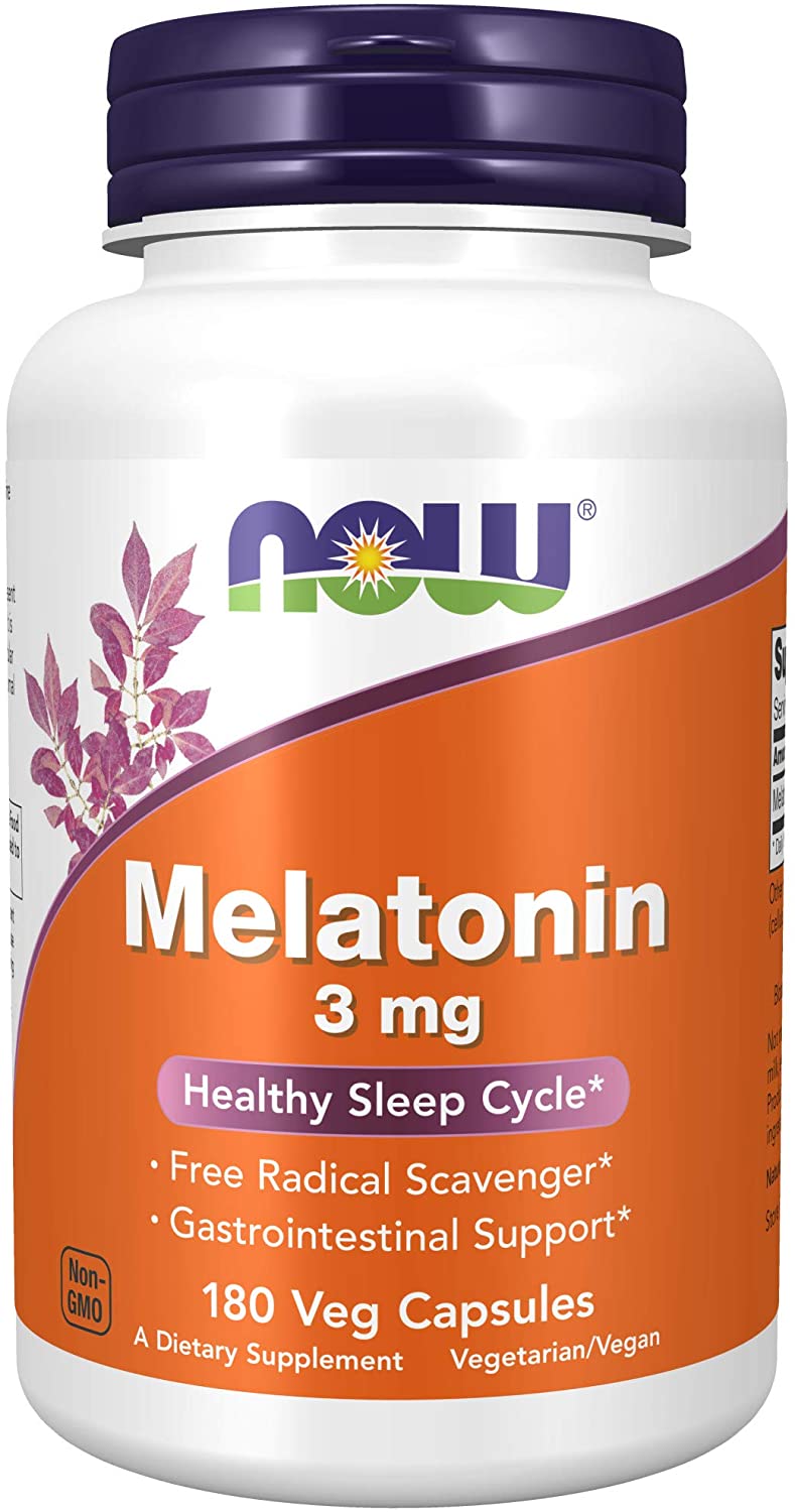 Фото Now Foods Melatonin 3 mg 180 Veg Capsules