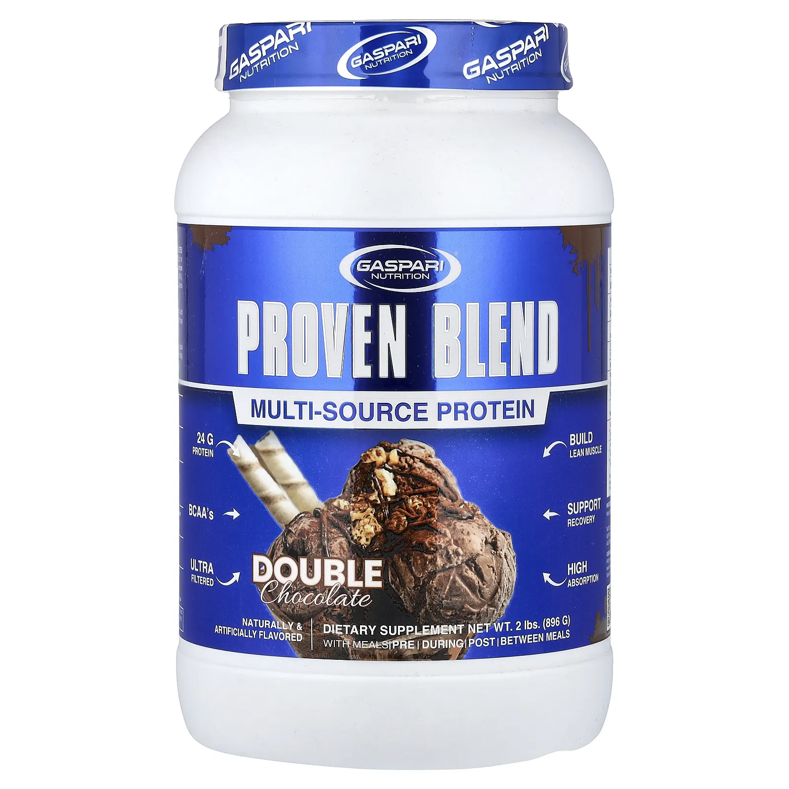 Gaspari Nutrition Proven Blend 896 г со вкусом двойного шоколада