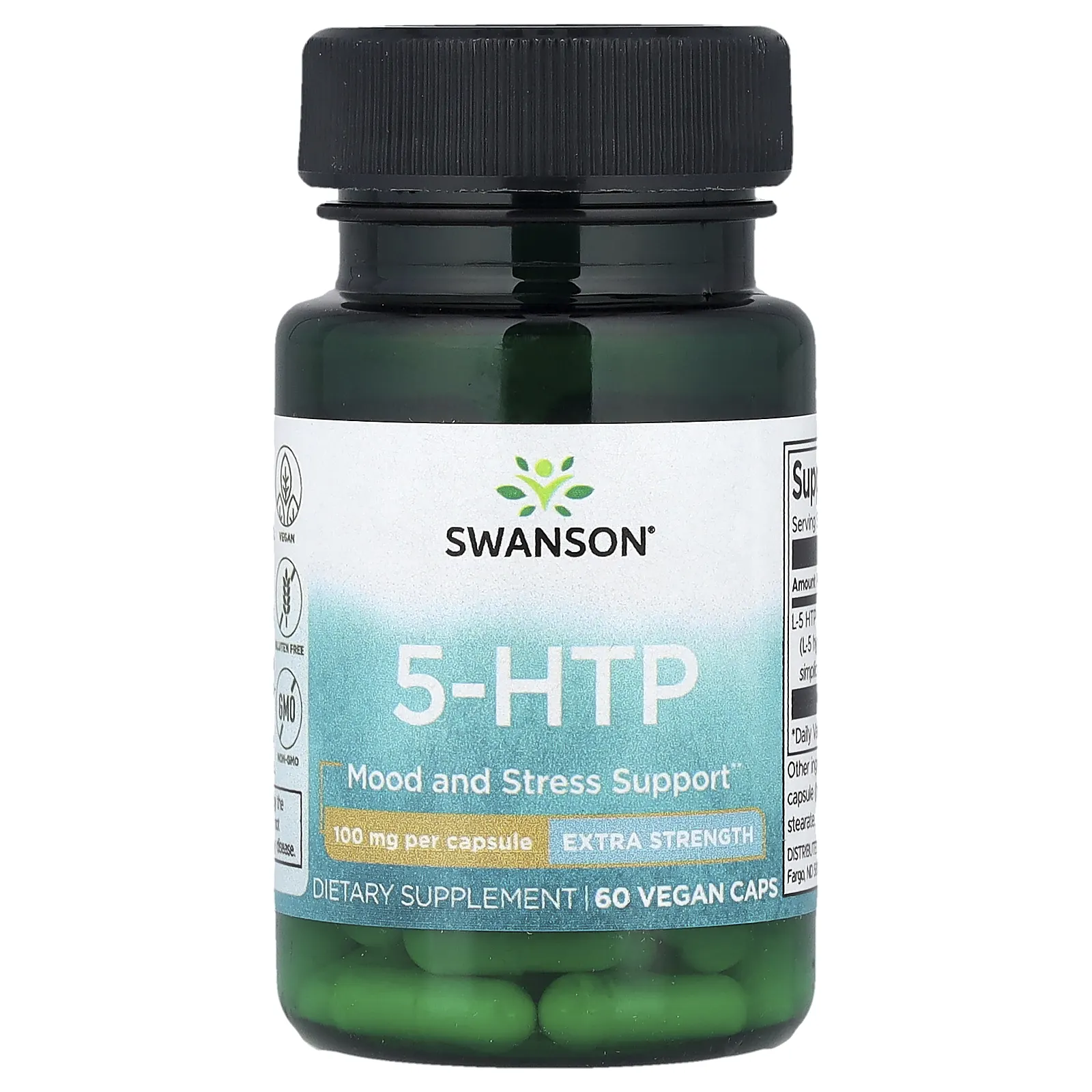 Swanson 5-HTP 100 мг 60 веганских капсул