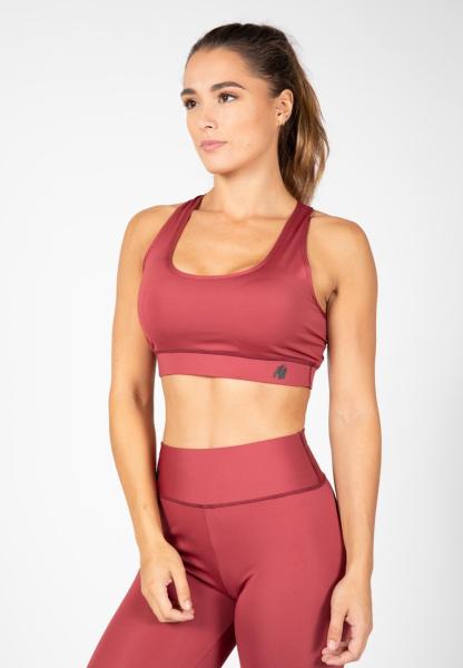 Gorilla Wear Женская Бра Meta Sports Bra Burgundy Red