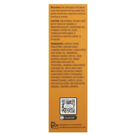 Advanced Clinicals, масло куркумы, идеальное для проблемной кожи, 53 мл (1,8 жидк. унции)