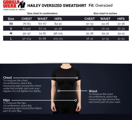 Gorilla Wear Женская кофта Hailey Oversized Sweatshirt - Black