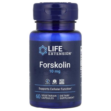 Life Extension, форсколин, 10 мг, 60 вегетарианских капсул
