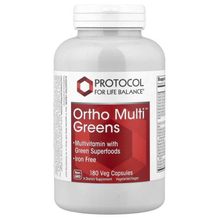 Protocol for Life Balance, Ortho Multi™ Greens, 180 вегетарианских капсул – оригинальная продукция AthleticFuel