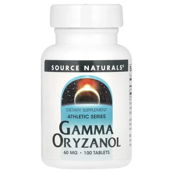Source Naturals, Athletic Series, гамма оризанол, 60 мг, 100 таблеток