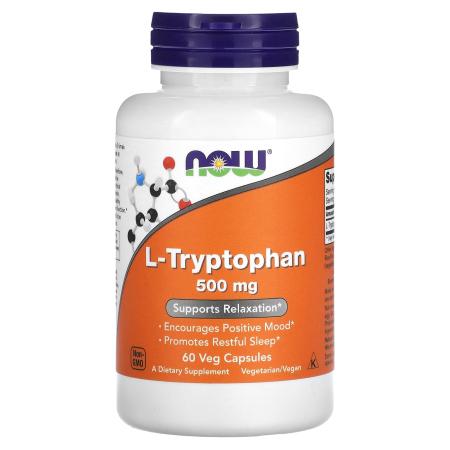 NOW Foods L-триптофан 500 мг 60 капсул
