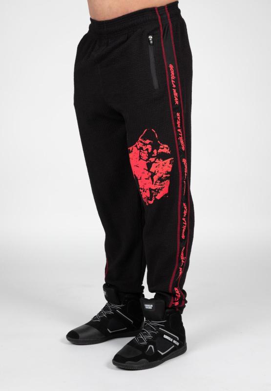 Gorilla Wear Штаны Buffalo Old School Workout Pants Black/Red