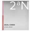 2aN, Dual Cheek, оттенок 02 Love, розовый, 9 г