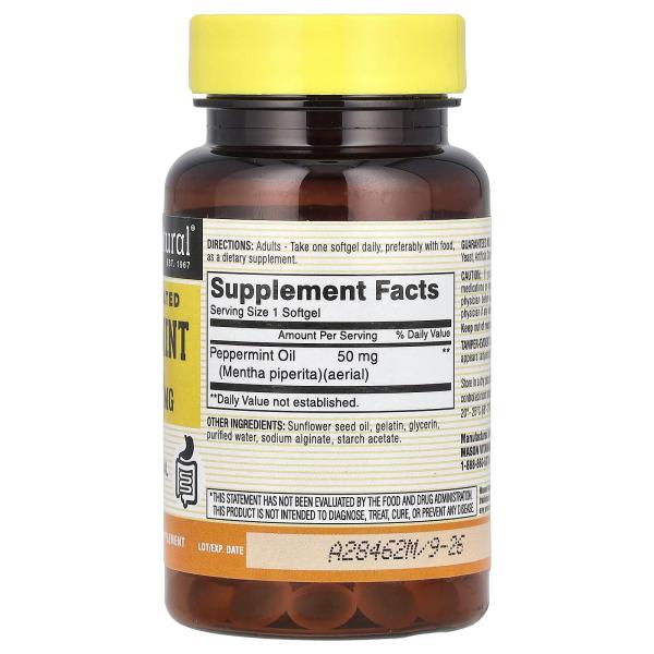 Mason Natural, Масло мяты перечной, 50 мг, 90 капсул – оригинальная продукция AthleticFuel