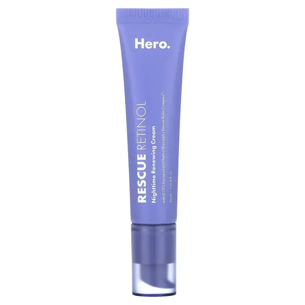 Hero Cosmetics, Rescue Retinol, ночной восстанавливающий крем, 30 мл (1,014 жидк. унц.)