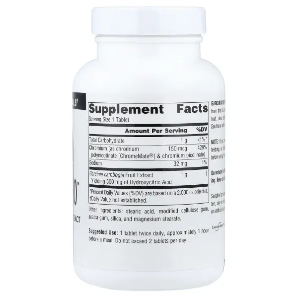 Source Naturals, Гарциния 1000 (Garcinia 1000), 90 таблеток – оригинальная продукция AthleticFuel
