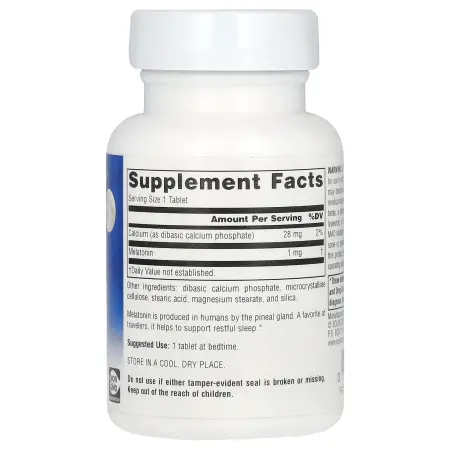 Source Naturals, Мелатонин, 1 мг, 100 таблеток