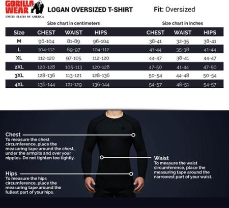 Gorilla Wear Футболка Logan Oversized T-Shirt Beige/Red
