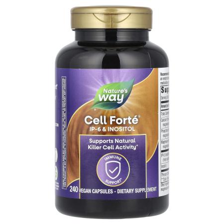 Nature's Way, Cell Forté IP-6 и инозитол, 240 веганских капсул