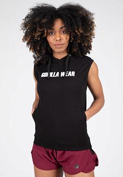 Gorilla Wear Женская Безрукавка Virginia Sleeveless Hoodie - Black
