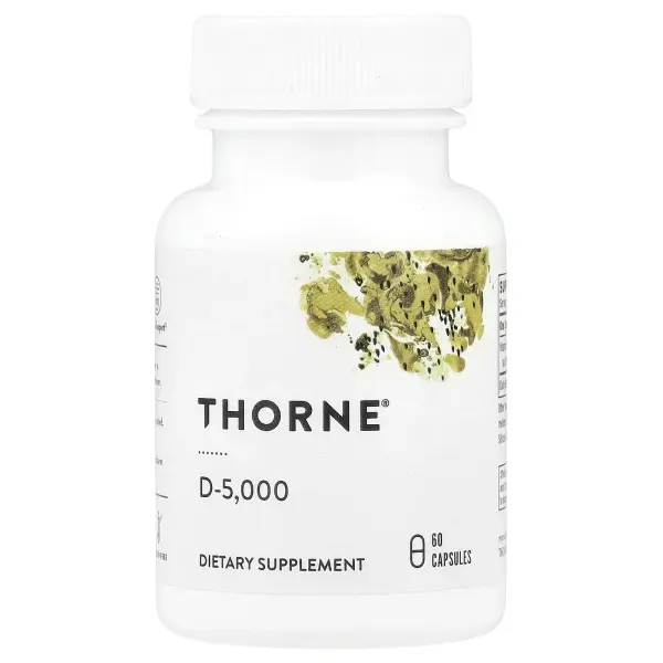 Thorne Research, D-5000, 125 мкг (5000 МЕ), 60 капсул