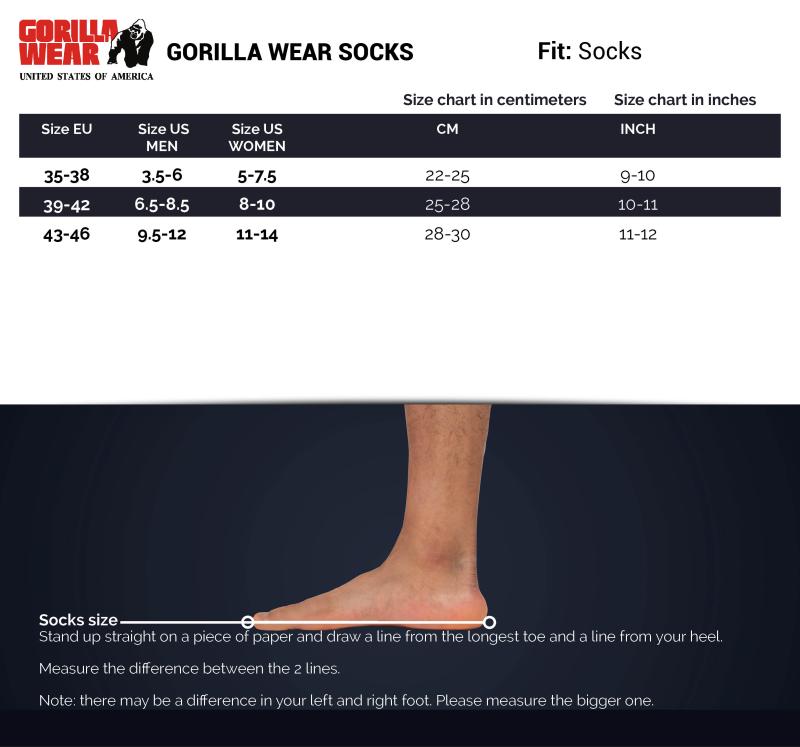 Gorilla Wear Носки Quarter Socks 2-Pack Black
