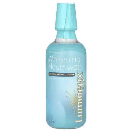 Lumineux Oral Essentials, сертифицированный нетоксичный отбеливающий ополаскиватель для рта, 473 мл