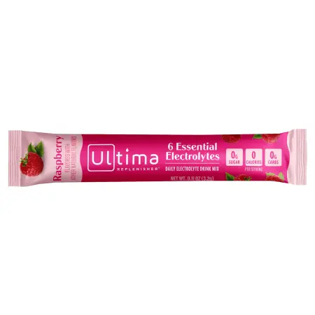 Ultima Replenisher, 6 Essential Electrolytes, ежедневная смесь для приготовления электролитов, малин