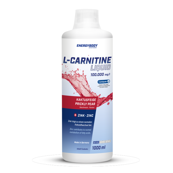 Energybody Systems L-Carnitin Liquid 100.000 + Zinc 1000 ml (Кактус с Инжиром)