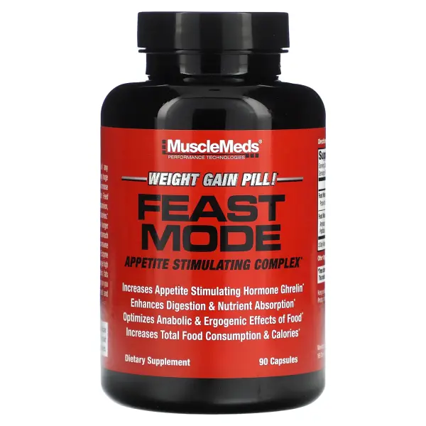 MuscleMeds, Feast Mode, комплекс для стимуляции аппетита, 90 капсул – оригинальная продукция AthleticFuel