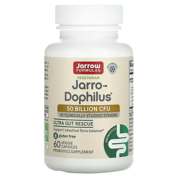 Jarrow Formulas, Jarro-Dophilus, 50 млрд КОЕ, 60 растительных капсул