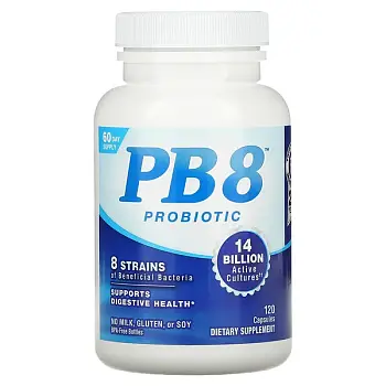 Фото Nutrition Now, PB 8, пробиотик, 120 вегетарианских капсул