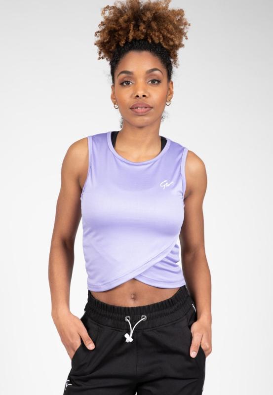 Gorilla Wear   Estelle Twisted Crop Top Lilac