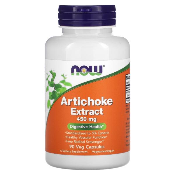 NOW Foods Экстракт артишока 450 мг 90 капсул