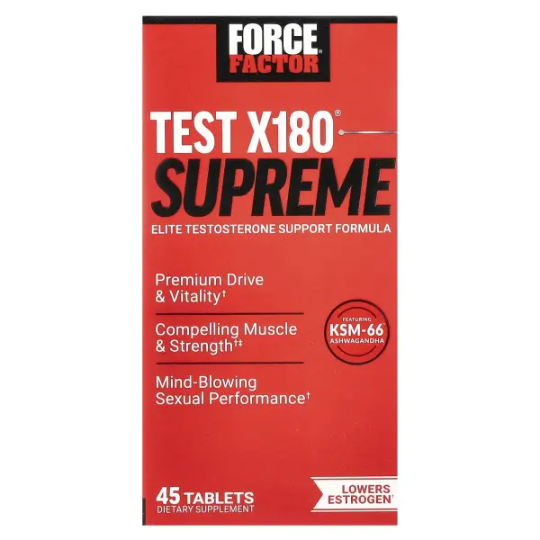 Force Factor, Test X180® Supreme, 45 таблеток