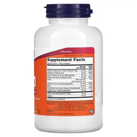 NOW Foods, B-50, 250 растительных капсул – оригинальная продукция AthleticFuel