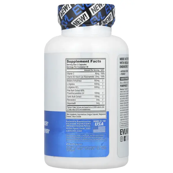 EVLution Nutrition, Pump Mode®, 90 Veggie Capsules EVLution Nutrition, Pump Mode®, 90 Veggie Capsules