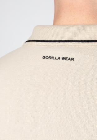 Gorilla Wear Футболка Delano Polo Beige/Black 