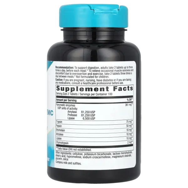 Nature's Way, Mega-Zyme®, ферменты для поджелудочной железы и системные ферменты, 200 таблеток