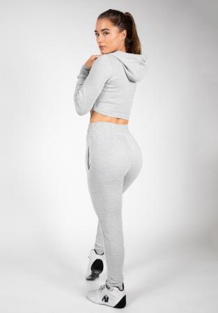 Gorilla Wear Женская кофта Pixley Crop Top Hoodie Gray