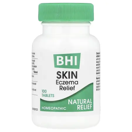 MediNatura, BHI, таблетки от кожной экземы, 100 таблеток