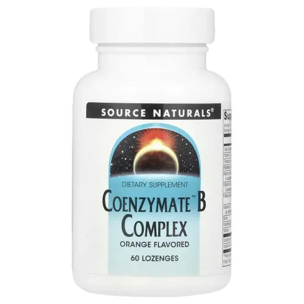 Source Naturals, Coenzymate™, комплекс витаминов группы B, апельсиновый вкус, 60 пастилок