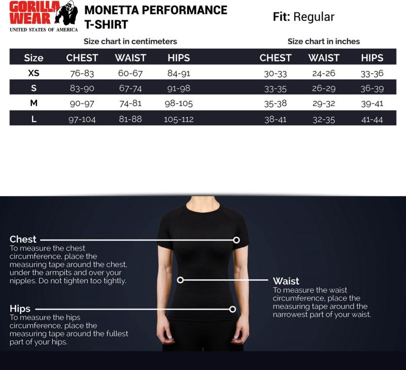 Gorilla Wear Женская футболка Monetta Performance T-Shirt Gray Melange/Black