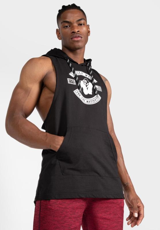 Gorilla Wear Безрукавка Lawrence Hooded Tank Top Black