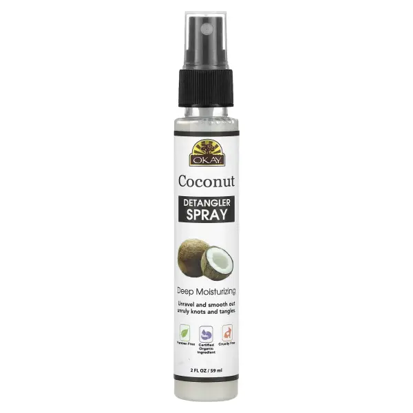 Okay Pure Naturals, Кокосовый спрей для расчесывания волос, 59 мл (2 жидк. унц.)
