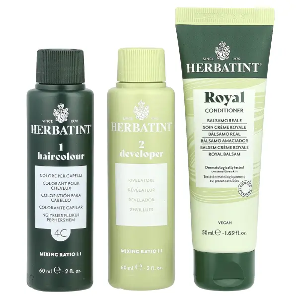 Herbatint, стойкая гель-краска для волос, 4C, пепельный каштан, 135 мл (4,56 жидк. унции)