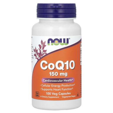 NOW Foods, CoQ10, 150 мг, 100 растительных капсул – оригинальная продукция AthleticFuel